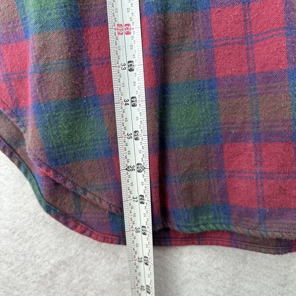 Vintage Walt Disney World Minnie Flannel Nightgown Women's SM Plaid Sleep Wear - Picture 12 of 14